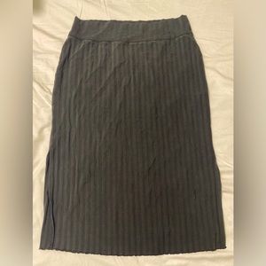 OFFLINE BY AERIE OG GROOVE MIDI SKIRT - BLACK - US XL